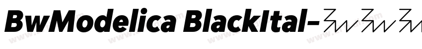 BwModelica BlackItal字体转换